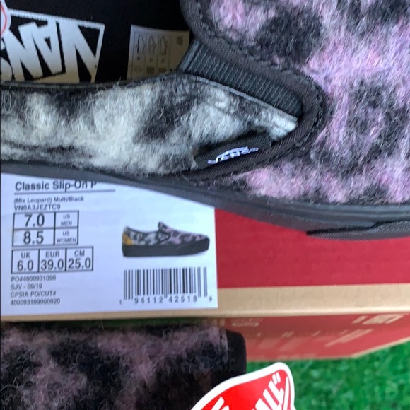 VANS CLASSIC SLIP ON PLATFORM MIX LEOPARD Multi/Bl - Picture 13 of 16